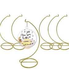 Gold Ornament Stands - Set of 6 Brass Metal Ornament Hangers - 9-Inch Stand -... picture