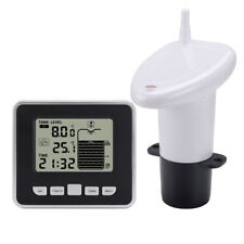 FT002 Ultrasonic Water Tank Liquid Level Meter Temperature Clock Gauge w/ Alarm picture