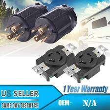 4PCS Male & Female Receptacle Generator RV AC Plug & Socket L14-30 30A 125V-250V picture
