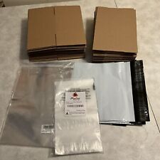 Assorted Shipping Supplies Boxes/ Polymailer Envelopes/ Clear Cellophane Bags picture