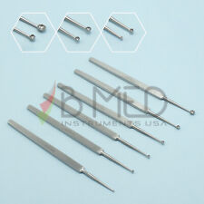 OR Grade Meyhoefer Chalazion Curette 1mm 1.8mm 2mm 2.5mm 3mm 5mm Ohpthalmic ENT picture
