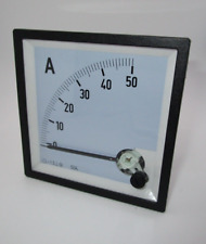 Ampere panel gauge meter DC-0-50A Andeli Ammeter AM-96 Size 96x96 FAST SHIPPING picture
