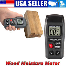 Digital LCD Wood Moisture Meter Detector Tester Wood Firewood Paper Cardboard US picture