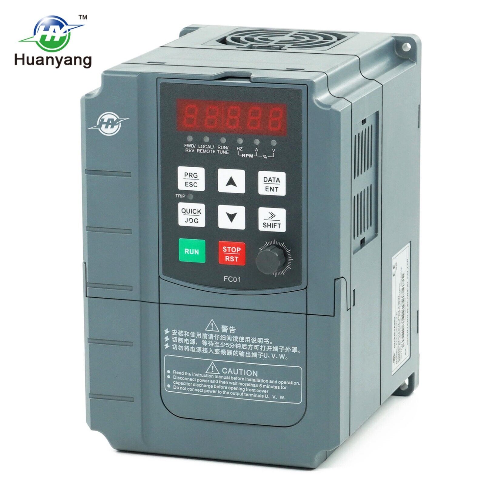 Huanyang VFD,Single to 3 Phase,Variable Frequency Drive,0.7KW 1HP 220V Inverter