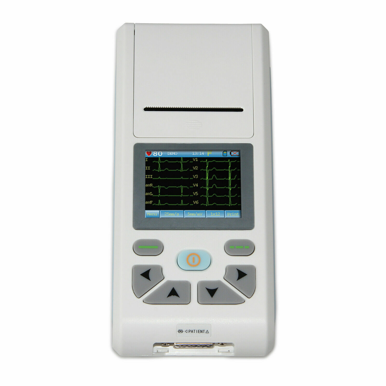 Handheld Single Channel ECG Machine Digital 12 lead Electrocardiograph Software