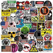 100 Pack Funny Hard Hat Stickers Construction Electrician Helmet Tool Box Decals picture