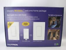 Lutron MRF2-LA Maestro Wireless Welcome Home Package 3 Switch Kit Lt. Almond T63 picture