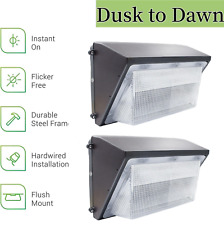 2 Pack 125 Watt LED Wall Pack Lights for Parking Lots|Warehouses|Factories|House picture