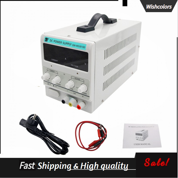 Adjustable DC Power Supply Stabilizer CC CV QW-MS3010D 0-30V 0-10A