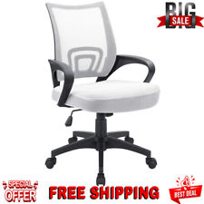 Adjustable Mid Back Office Computer Chair Mesh Swivel Desk Chair with Armrests  picture