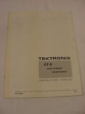 VTG MANUAL - TEKTRONIX CT-5 HIGH CURRENT TRANSFORMER INSTRUCTION MANUAL picture