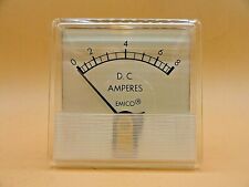 ANALOG EMICO PANEL METER DC AMMETER 0 - 8 AMPS (LOT OF 2) picture