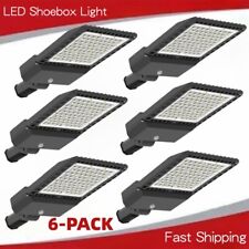 6 Pack 300W Led Street Lights for Parking Lot Stadium Garden Pathway, AC110-277V picture