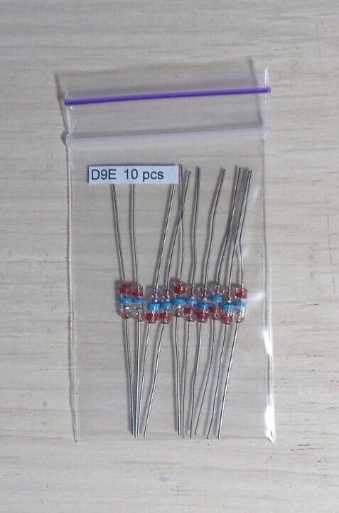 Lot of 10 pcs D9E Germanium Point Detector Crystal Diodes
