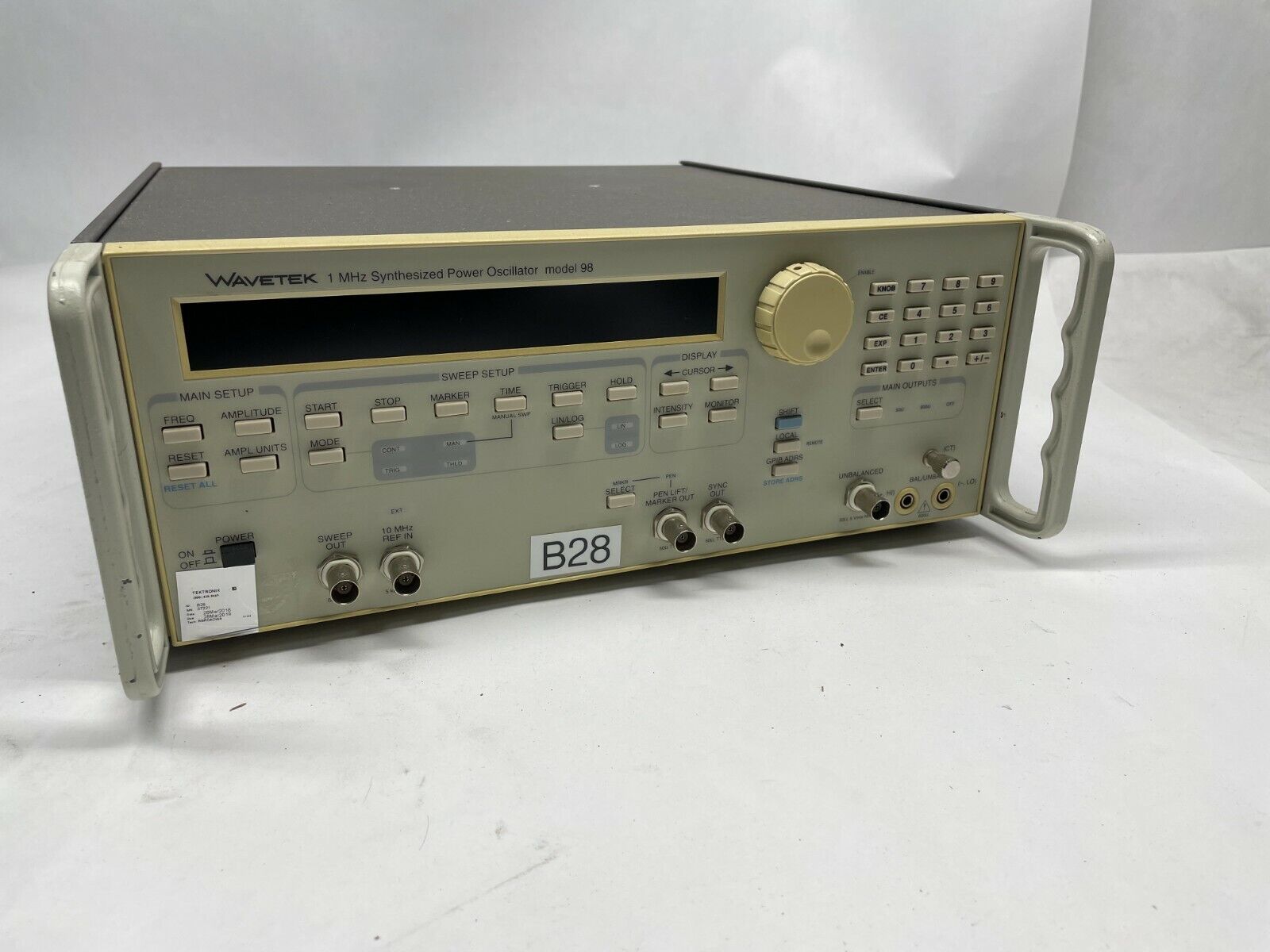 Used Wavetek 98 1 MHz Synthesized Power Oscillator V1