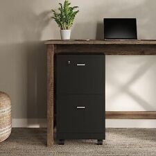 Lavish Home Cabinet-2-Drawer Deep Storage-Rolling () 2-Drawer File Small Black picture