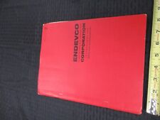 ENDEVCO VINTAGE INSTRUCTIONS MANUAL ACCELEROMETER 2200 AS PICTURED &50-FT-06 picture