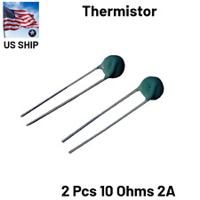 2 Pieces | 10 OHM 3 Amp | NTC Current Limiter THERMISTOR 5MM | US SHIP picture
