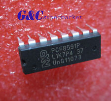 50PCS PCF8591P PHILIPS DIP-16 IC 8-bit A/D and D/A converter NEW picture