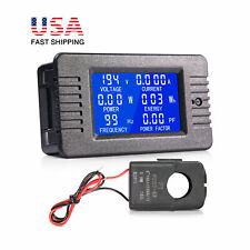 80-260V AC Voltmeter 100A LCD Display Current Meter Power Battery Monitor Panel picture