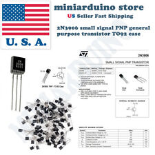 25Pcs 2N3906 TO-92  common PNP bipolar junction general purpose transistor USA picture