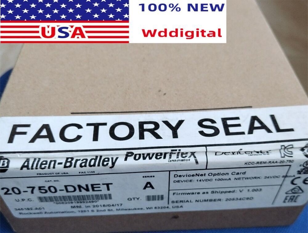 Surplus Sealed Allen-Bradley 20-750-DNET PowerFlex 750 Ser A New in box