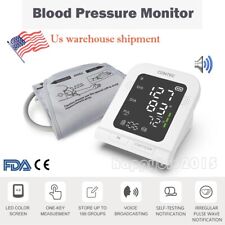 Full Automatic LCD Digital Upper Arm Blood Pressure Monitor with voice USA ship picture