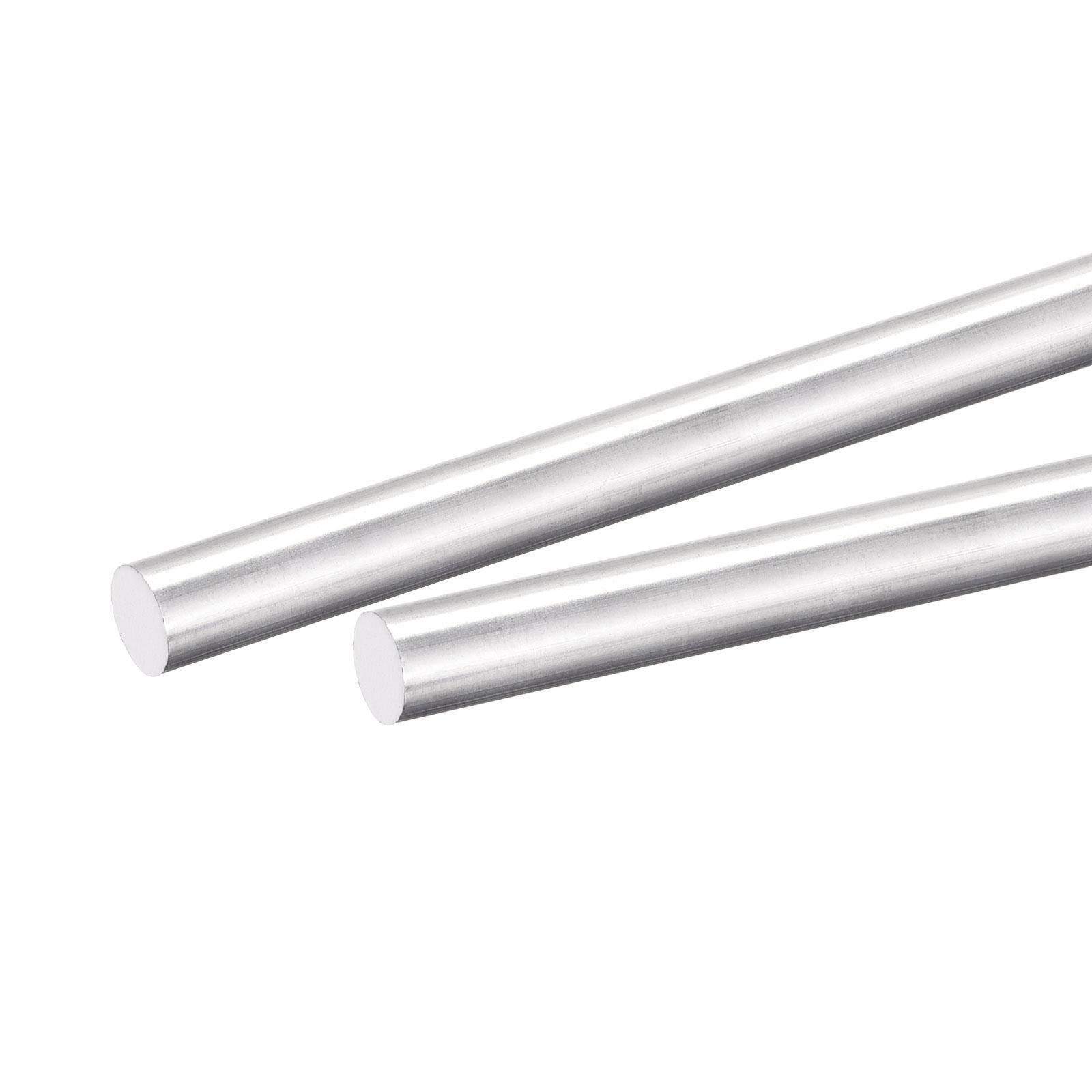 2pcs Aluminum Solid Round Rod 10mm Diameter 300mm Length Lathe Bar Stock