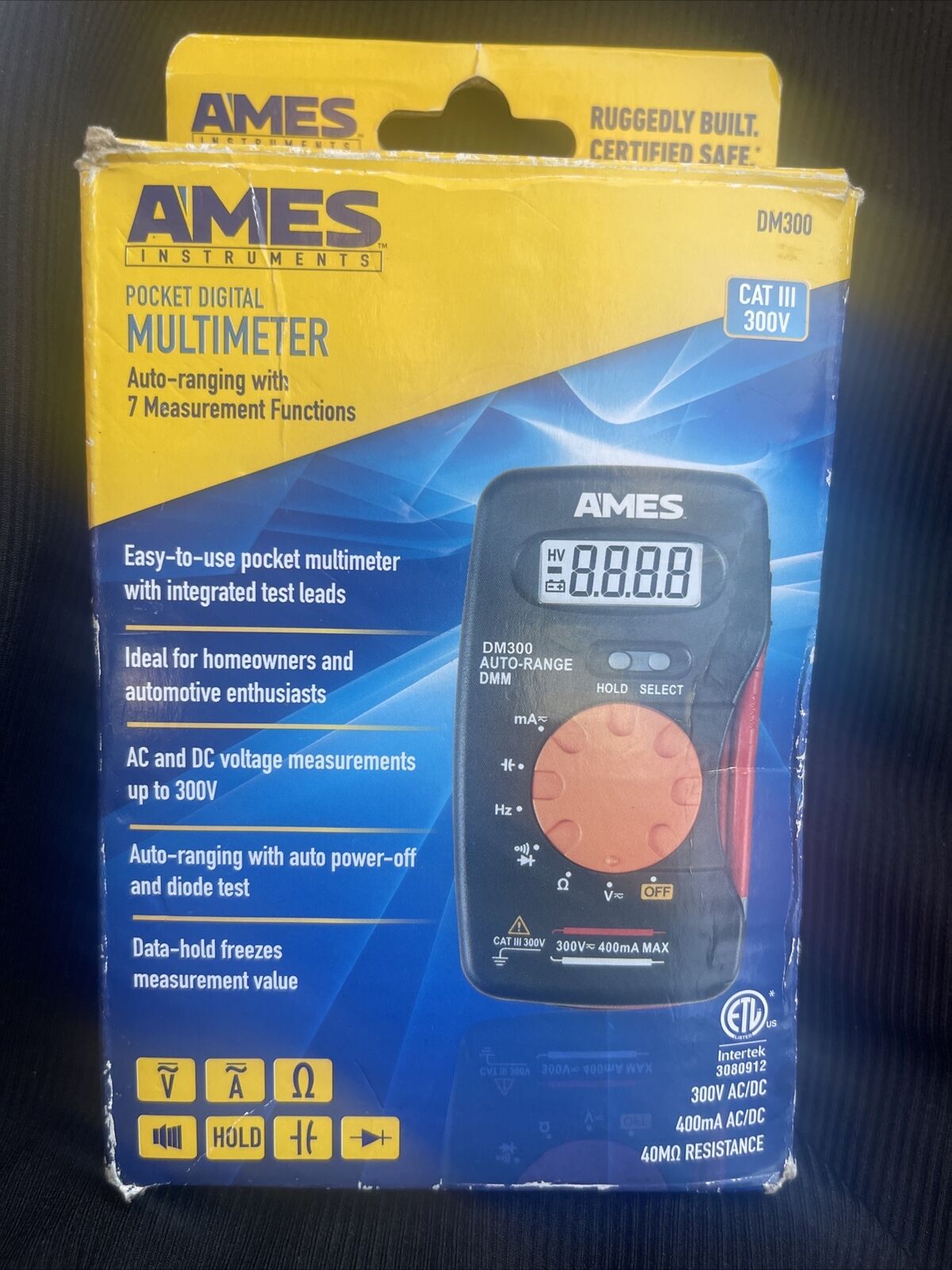 Ames Instruments Pocket Digital Multi Meter DM300 NEW