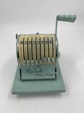 VTG Paymaster Ribbon Writer Series 8000 Check Writer w/Key And Cover Working picture