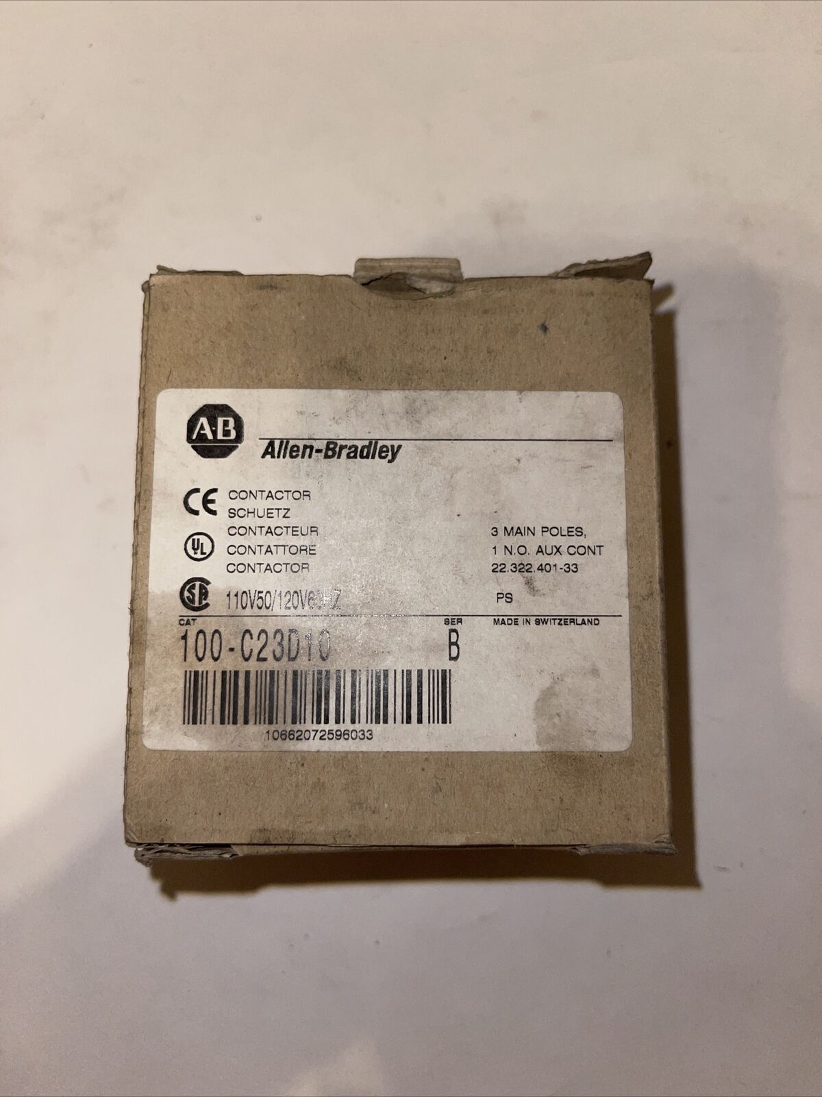 Allen Bradley 100-C23D10 contactor