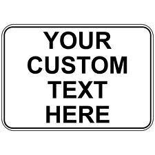 Your Custom Text Here Osha Metal Aluminum Sign picture