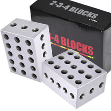 Ultra Precision 1 Matched Pair 2-3-4 Blocks 23 Holes .0002