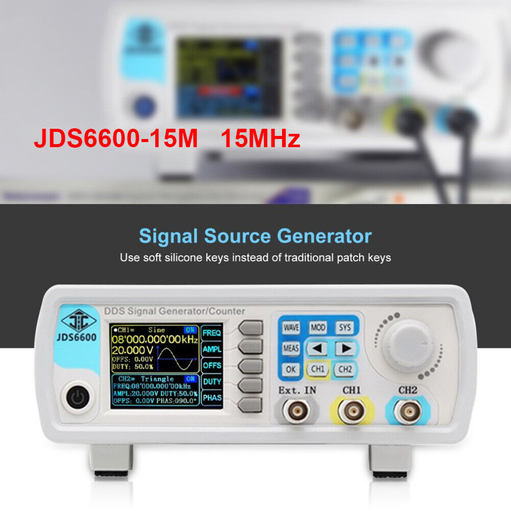 Signal Generator function generator Dual-Channel DDS Arbitrary Sine Mete JDS6600
