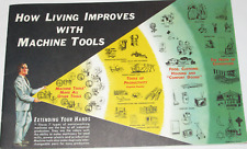 VINTAGE 1963 DoALL CO BROCHURE 'HOW LIVING IMPROVES WITH MACHINE TOOLS' PICS picture