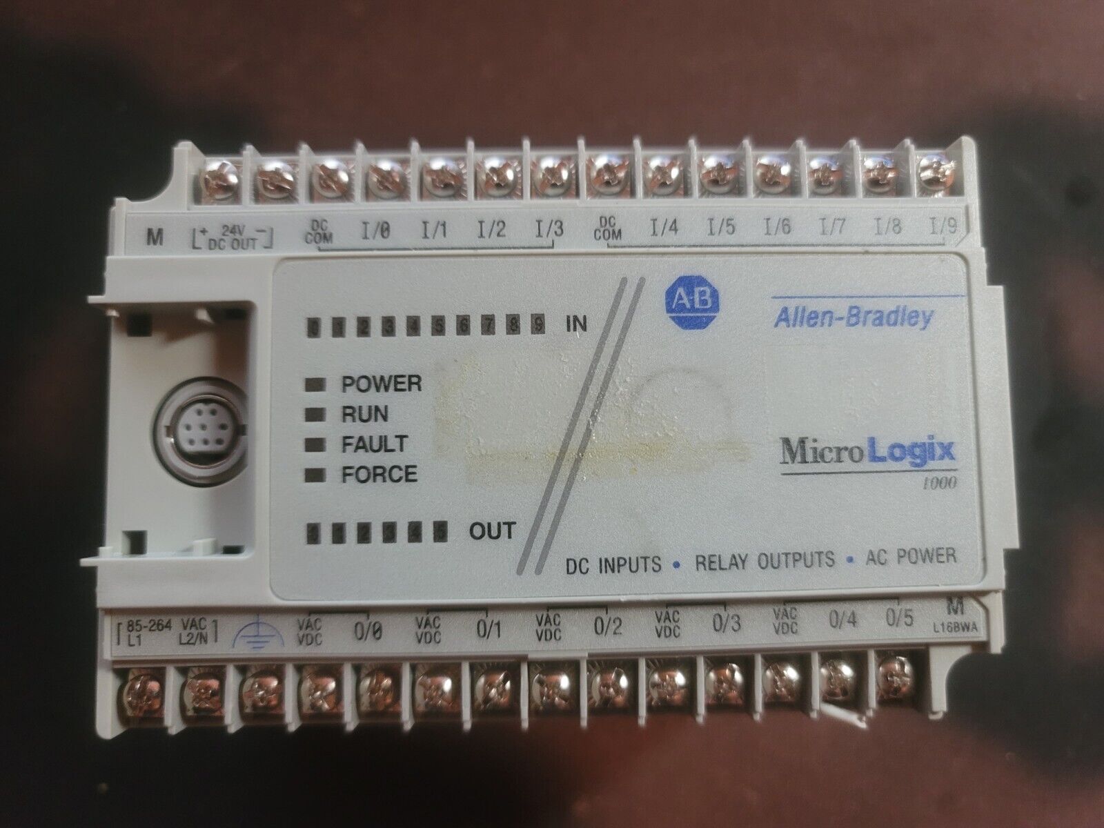 MicroLogix 1000 1761-L16BWA Series E FRN Allen-Bradley 1.0 PLC AB RSLOGIX 500