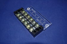 Lot of 100pcs 6 Position 25A 600V Barrier Dual Row Terminal Block/Strip w/Cover picture