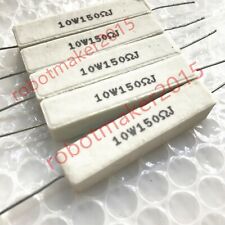 5Pcs/Lot 10W Wirewound Cement Resistor Ceramic horizontal 0.1ohm -100Kohm picture