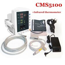 CONTEC CMS5100 Patient Monitor ICU Vital Sign with Infrared Thermometer Portable picture
