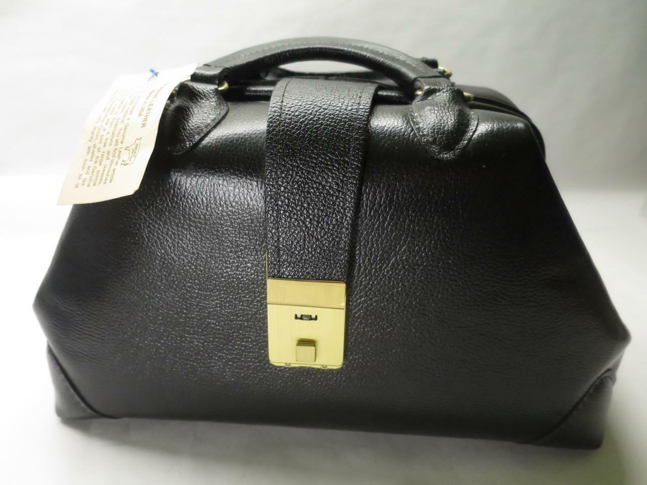 PROFESSIONAL CASE INC pebbled leather locking doctor\'s bag. #35314-I NEW E21