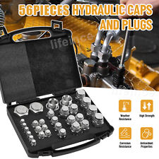 56Pieces BSPP Cap and Plug Kit Hydraulic Cap and Plug Kit W/ Precision Threading picture
