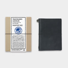 midori TRAVELERS Notebook STARTER KIT Passport Size Black Brown Camel Blue Olive picture