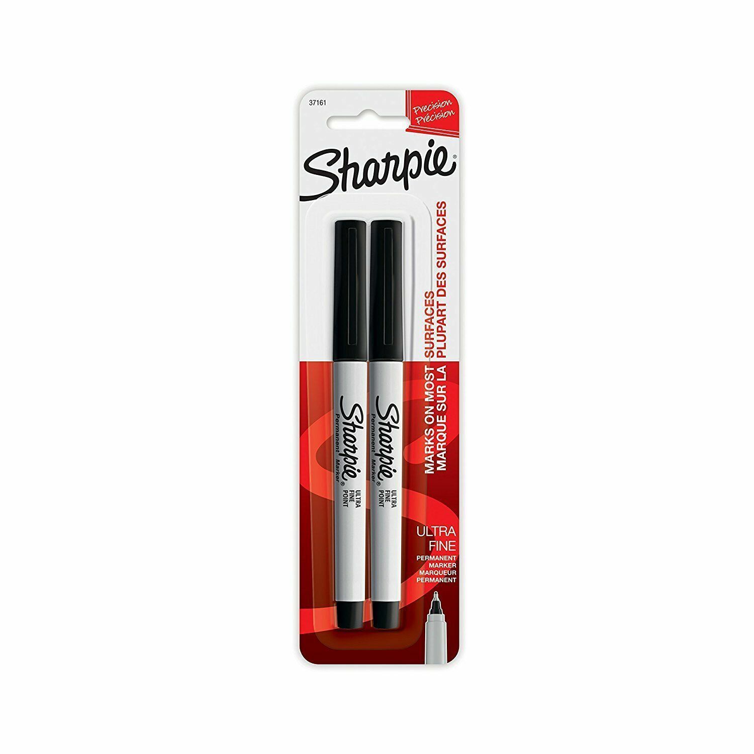 NEW Sharpie Ultra Fine Point 2 Black Permanent Markers
