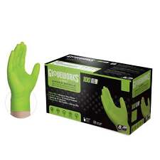 GLOVEWORKS HD Green Nitrile Disposable Industrial Gloves, 8 Mil picture