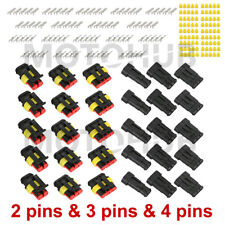 15 Kits 2+3+4 Pins Way Car Auto Sealed Waterproof Electrical Wire Connector Plug picture