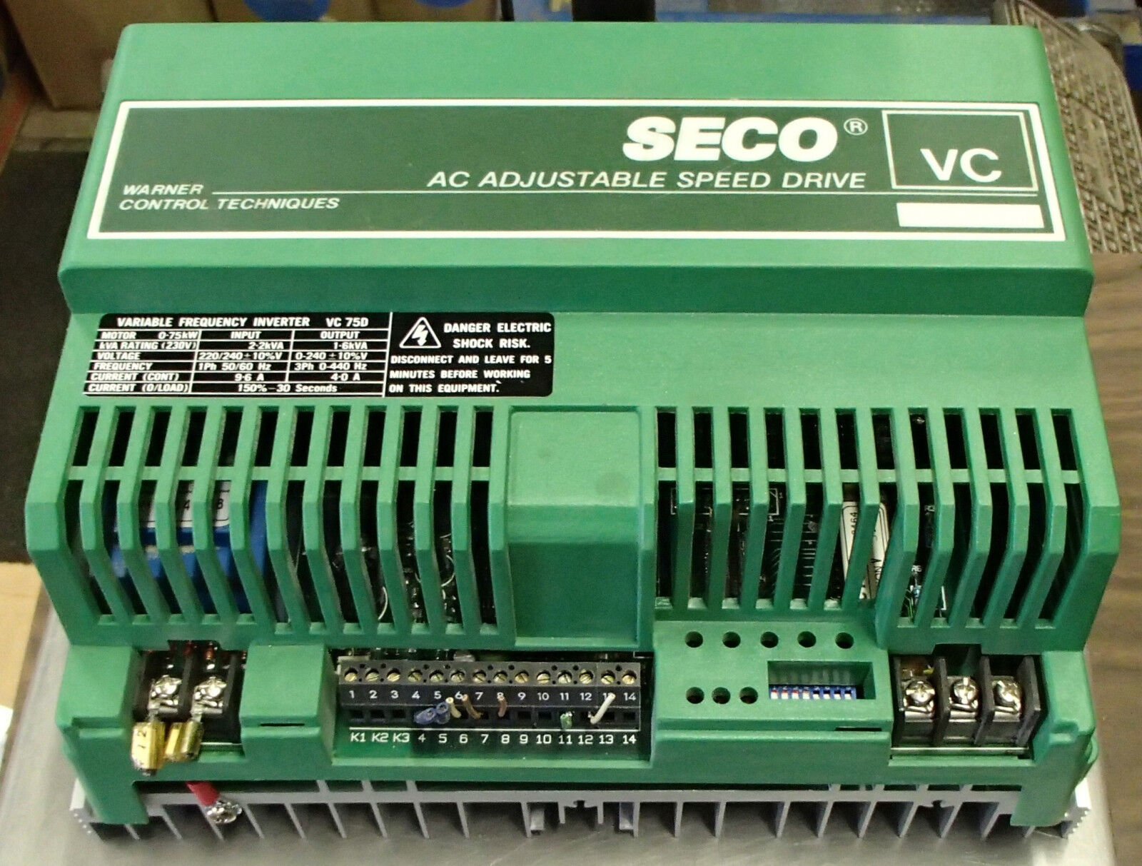 Seco Warner Control AC Adjustable Speed Drive Variable Frequency Inverter VC750