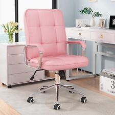 Pink PU Leather Office Chair Executive Computer Chairs Desk Chairs for Women picture