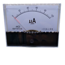 US Stock DC 0~100uA Class 1.5 Accuracy Analog Amperemeter Panel Meter Gauge 44C2 picture