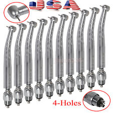 10 Dental Handpiece High Speed Push w/4 Hole Quick Coupler 360 Swivel Big Head picture