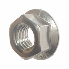 Flange Nuts Stainless Steel, Serrated Base for Locking All Sizes Available picture